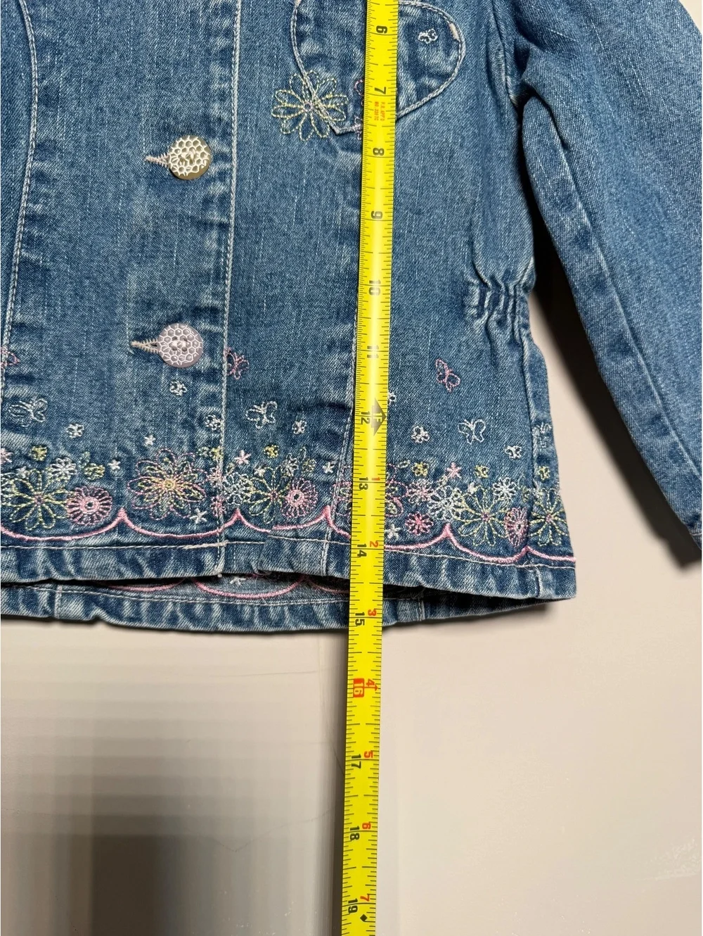 Y2K Faded Glory Girls Jean Jacket Size 3T